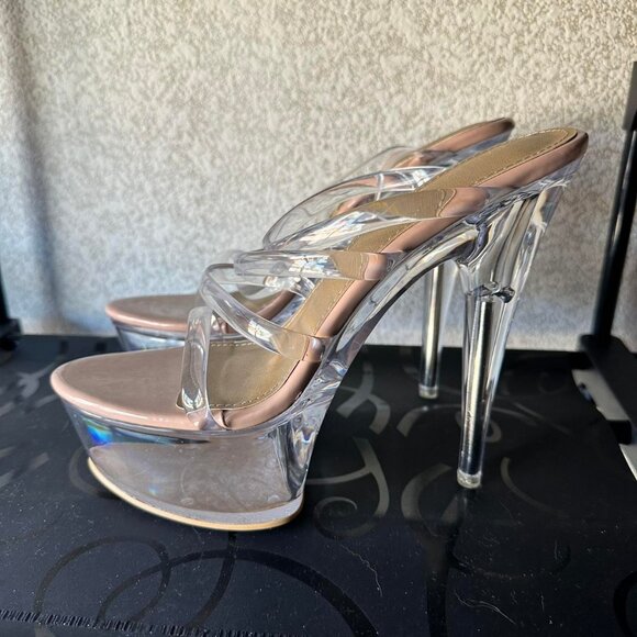 Women's Pink and Tan Courts - Picture 2 of 3